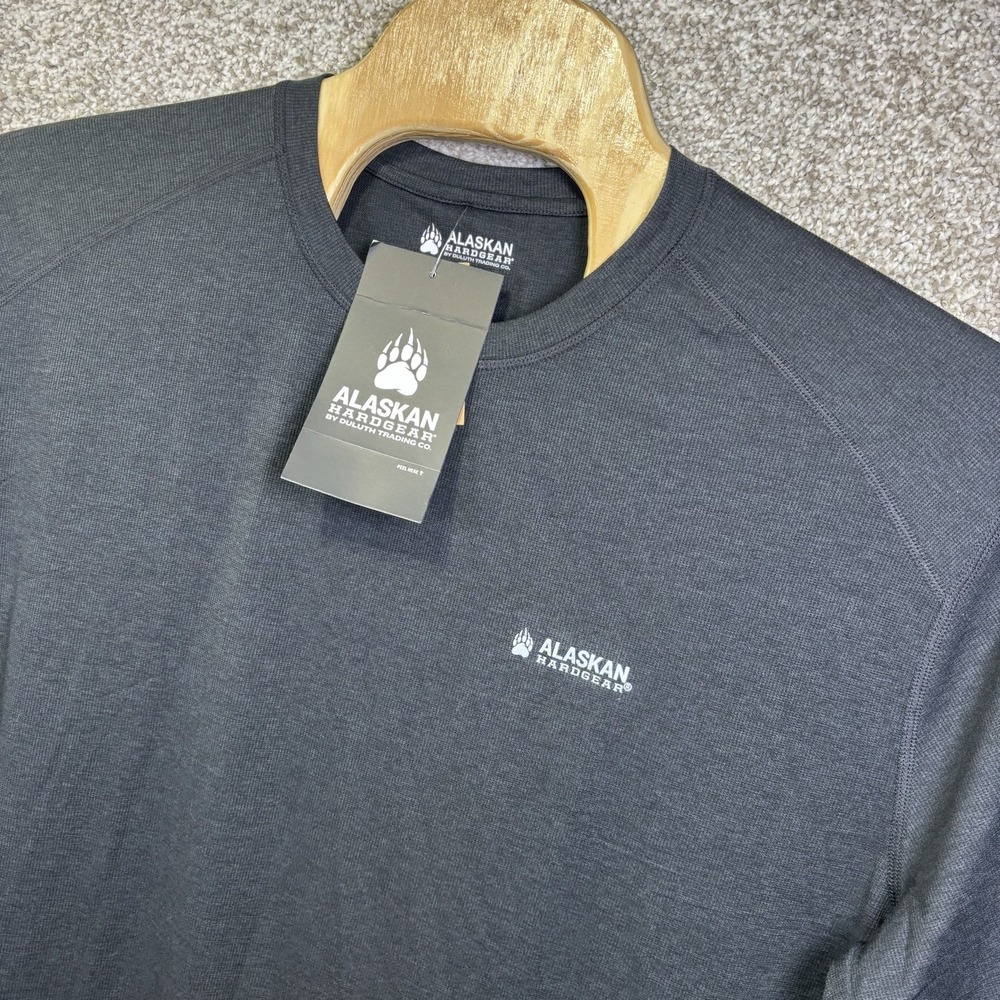 NWT Duluth Trading Co Alaskan Hardgear Shirt Mens 2XL Black Long Sleeve TunDry